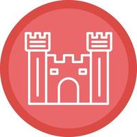 Castle Gate Vector Icon Design