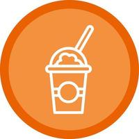 Milkshake Vector Icon Design