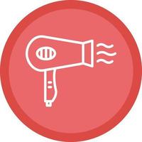 Hair Dryer Vector Icon Design