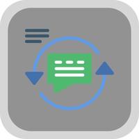 Feedback Loop Vector Icon Design