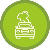 diseño de icono de vector de contaminación de coche