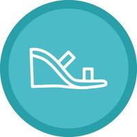 Wedge Heel Vector Icon Design