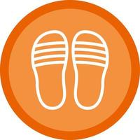 Flip Flop Vector Icon Design