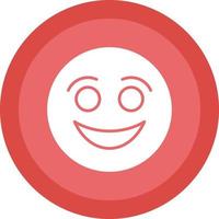 Smiling Face Vector Icon Design