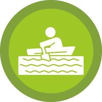 Rowing Vector Icon Design