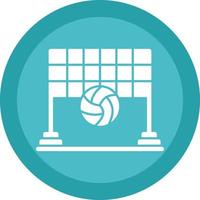 Beach Volleyball Vector Icon Design