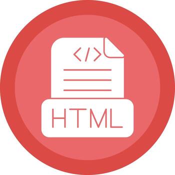diseño de icono de vector de archivo html