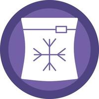 Ice Bag Vector Icon Design