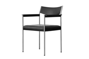 Black chair isolated on a transparent background png