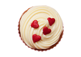Cupcake dessert isolated on a transparent background png