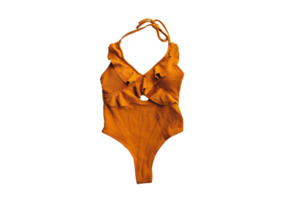 laranja roupa de banho isolado em uma transparente fundo png