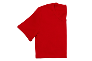 vermelho camisa isolado em uma transparente fundo png