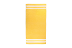 Gelb Handtuch isoliert auf ein transparent Hintergrund png