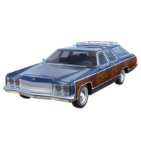 Classic car isolated 3d rendering png