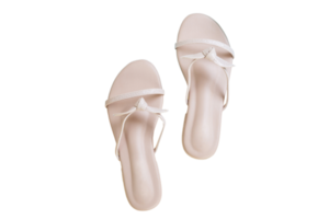 Beige sandals isolated on a transparent background png