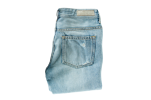 Blue jean isolated on a transparent background png