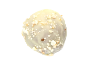 White chocolate cupcake isolated on a transparent background png