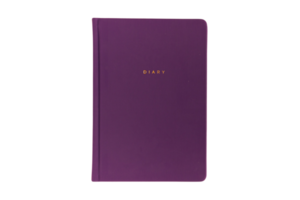 Purple diary notebook isolated on a transparent background png