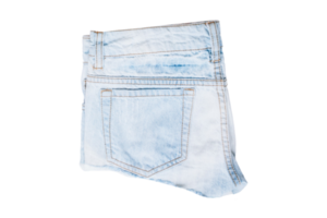 azul mezclilla pantalones cortos aislado en un transparente antecedentes png
