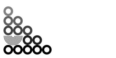Bauhaus geométrico divisor con diferente formas en boho color. vector