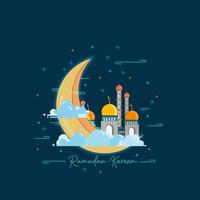 Modern Ramadan Kareem Background vector