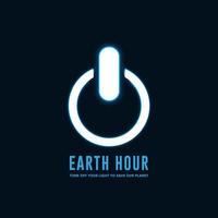 Earth Hour Advertising Campaign vector