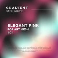 Elegant Pink Pop Art Gradient Mesh Background vector