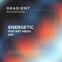 Energetic Pop Art Gradient Mesh Background vector