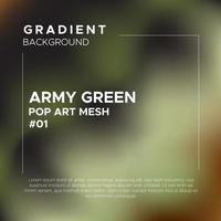 Army Green Pop Art Gradient Mesh Background vector