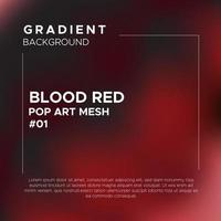 Blood Red Pop Art Gradient Mesh Background vector