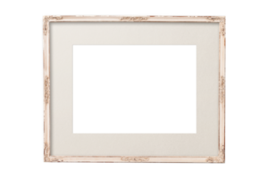 Beige frame mockup isolated on a transparent background png