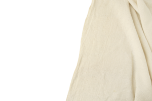 Beige fabric cloth isolated on a transparent background png