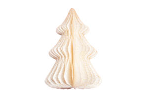 Beige Papier Weihnachten Baum isoliert auf ein transparent Hintergrund png