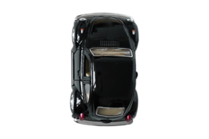 Black car toy isolated on a transparent background png