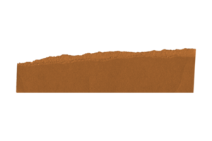 Brown torn paper isolated on a transparent background png