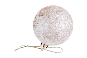 Silver christmas ball isolated on a transparent background png