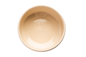 Beige bowl isolated on a transparent background png