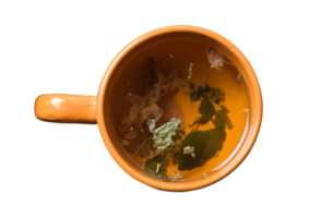 marrón taza de té aislado en un transparente antecedentes png