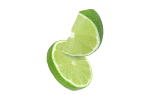 tranches de citron isolé sur une transparent Contexte png