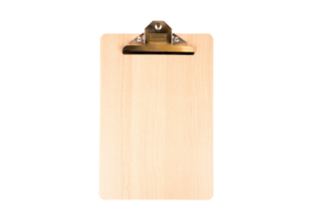 Wooden cilpboard isolated on a transparent background png