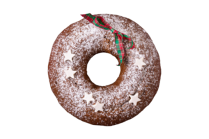 donut chocola geïsoleerd Aan een transparant achtergrond png