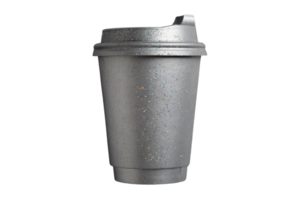 silver- kaffe kopp isolerat på en transparent bakgrund png