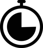 reloj vector icono. plano estilo diseño