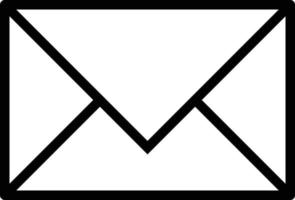 ilustración de vector de icono de sobre de correo electrónico