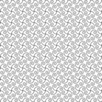 black white scrolls seamless vector pattern