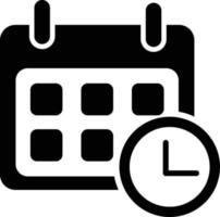 calendario vector icono, plano diseño.