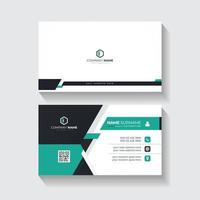 Elegant business card template with abstract background vector