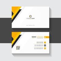 Modern and simple business card template with abstract background for business presentation vector