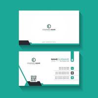 Modern and simple business card design template for business presentation vector