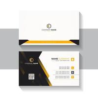 creativo moderno negocio tarjeta diseño modelo para empresa elegante estilo. oscuro y naranja color negocio tarjeta diseño para negocio presentación vector